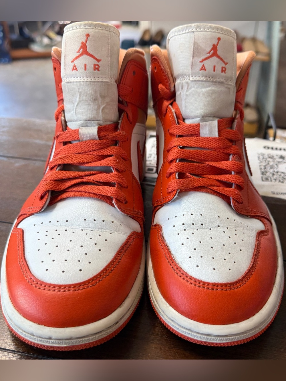 Nike Air Jordan Retro Low in White & Orange